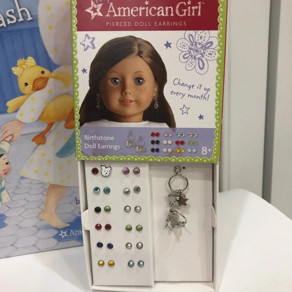 American Girl Books and Earrings - Picture 2 of 2